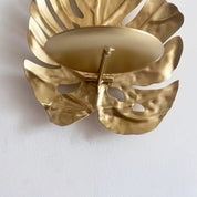 Leaf-Shaped Candle Holder