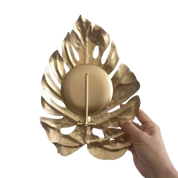 Leaf-Shaped Candle Holder
